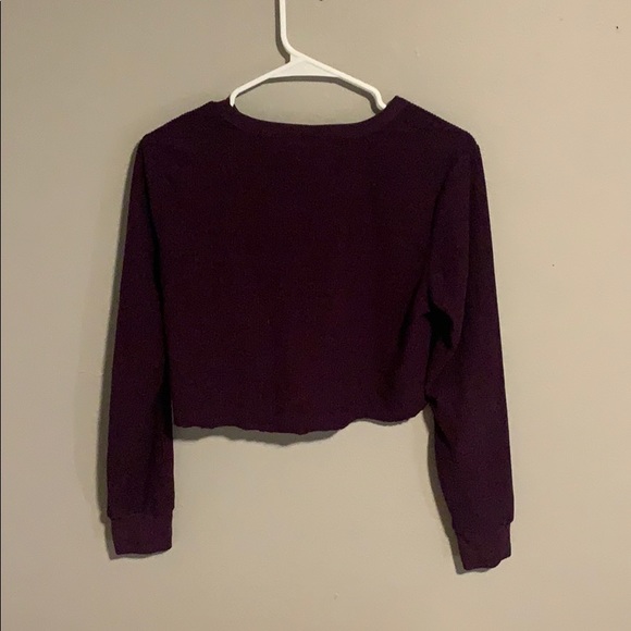 Mountain Ridge Purple Button Up Sweater- Large - Picture 2 of 4